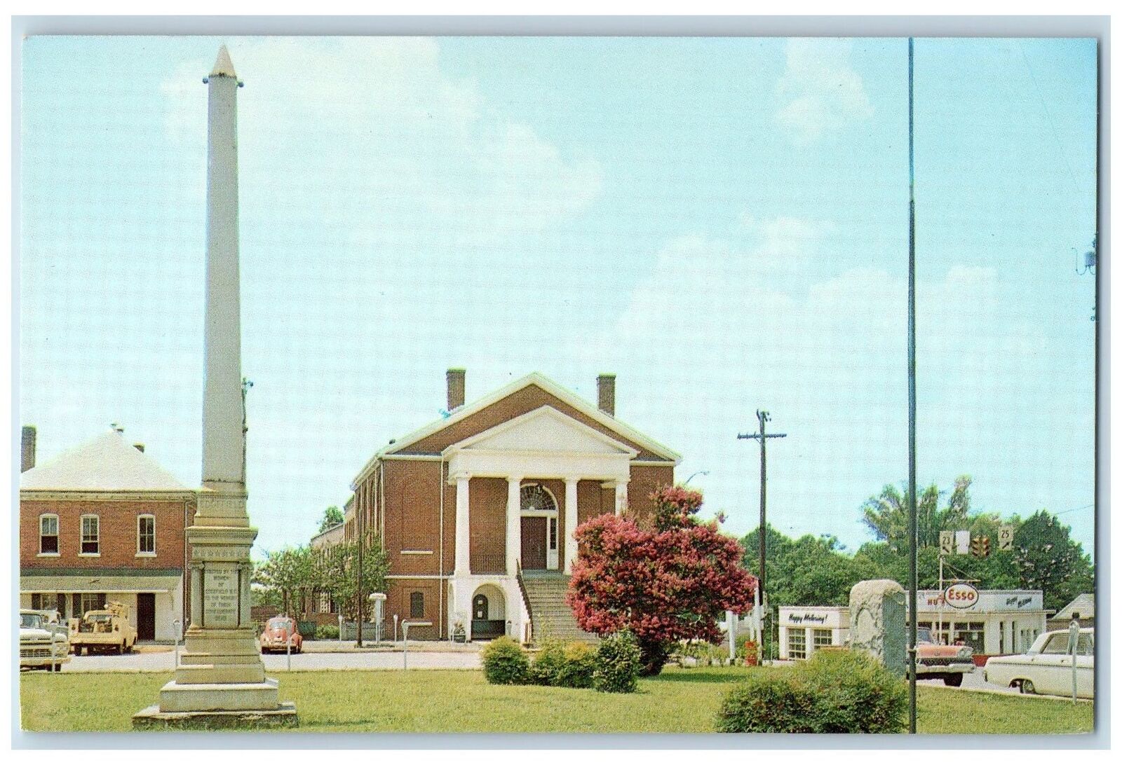 Edgefield Country Court House Exterior Scene South Carolina SC Vintage Postcard