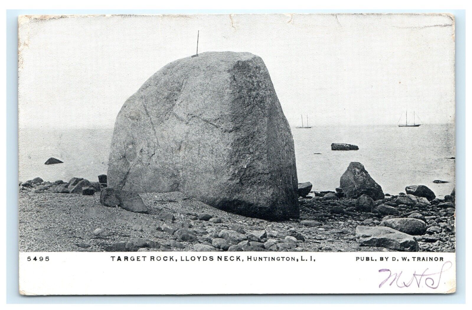 Target Rock Lloyds Neck Huntington NY Long Island Suffolk County UDB Postcard G3