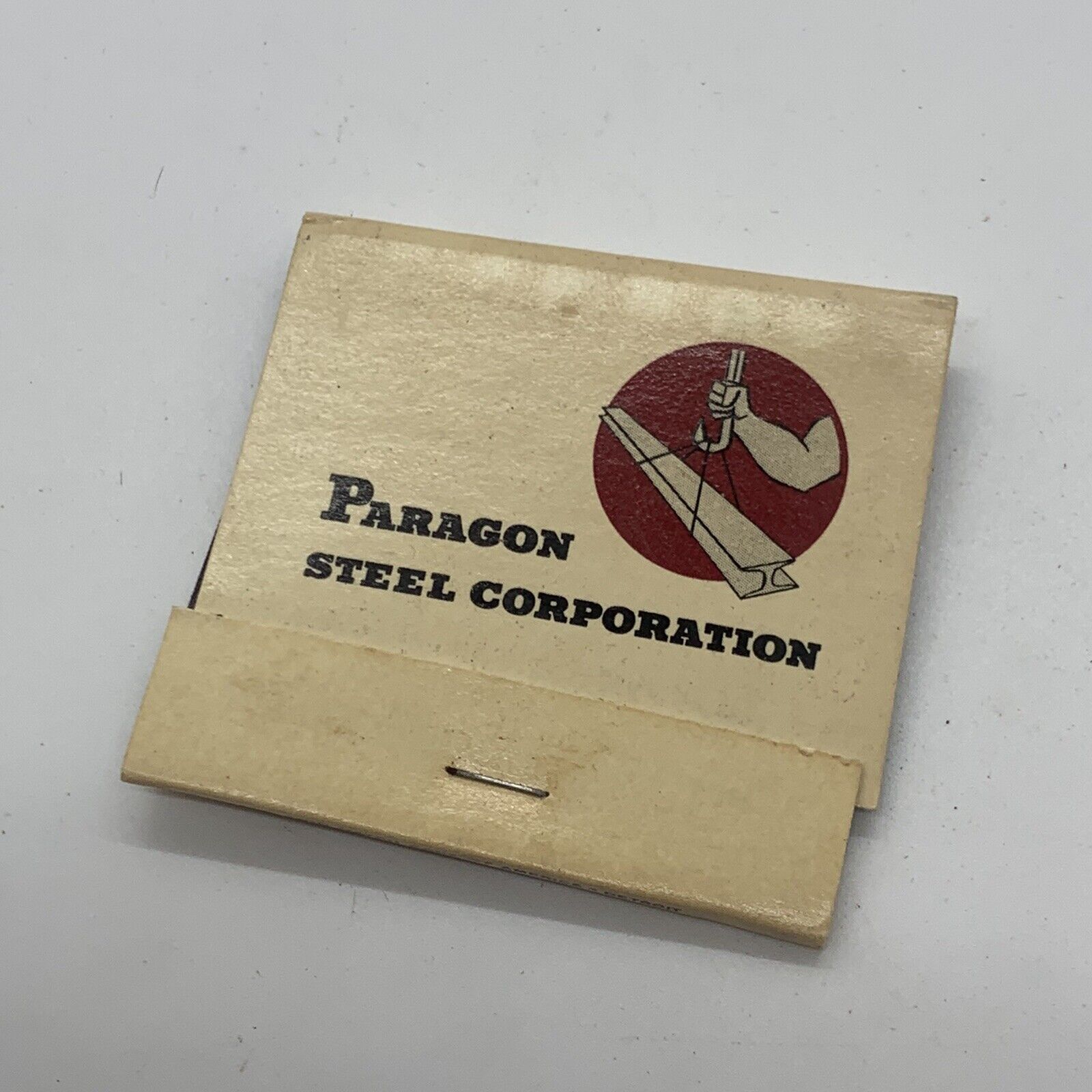 Vintage Paragon Steel Corporation Matchbook Cover Unstruck
