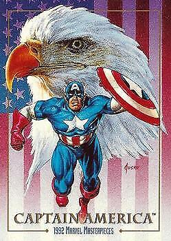 1992 SkyBox Marvel Masterpieces #16 Captain America
