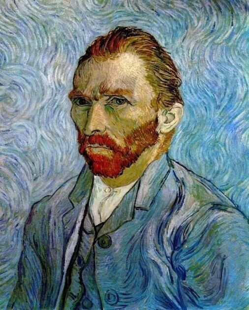 Vincent Van Gogh Self Portrait Die Cut Glossy Fridge Magnet
