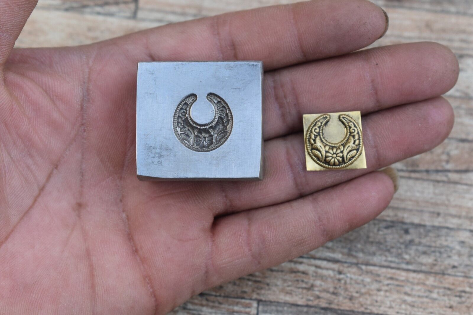 Steel Silversmith Earring Pendant Charms Making Mold Die Stamp Seal Jewelry Tool