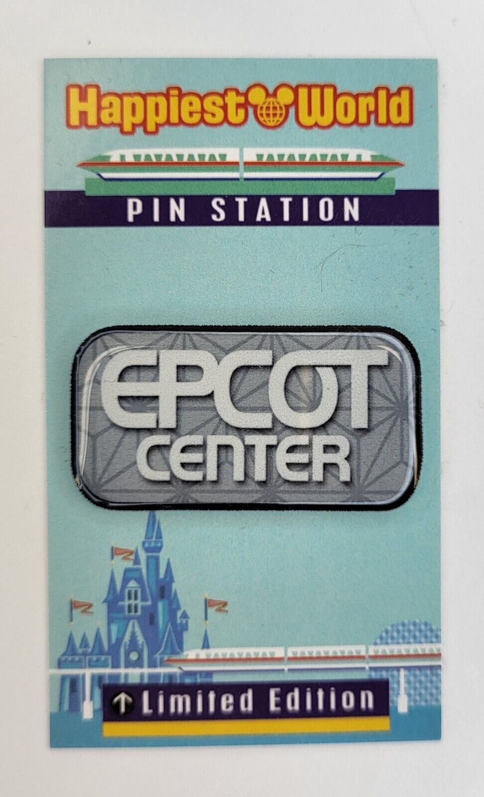 Disney Epcot 40th Anniversary Vintage Style EPCOT Center logo custom fantasy pin