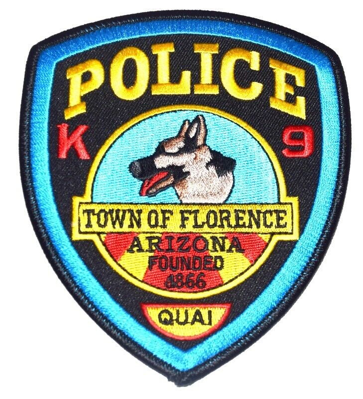 FLORENCE – K-9 - ARIZONA AZ Sheriff or Police Patch CANINE DOG GERMAN SHEPHERD 