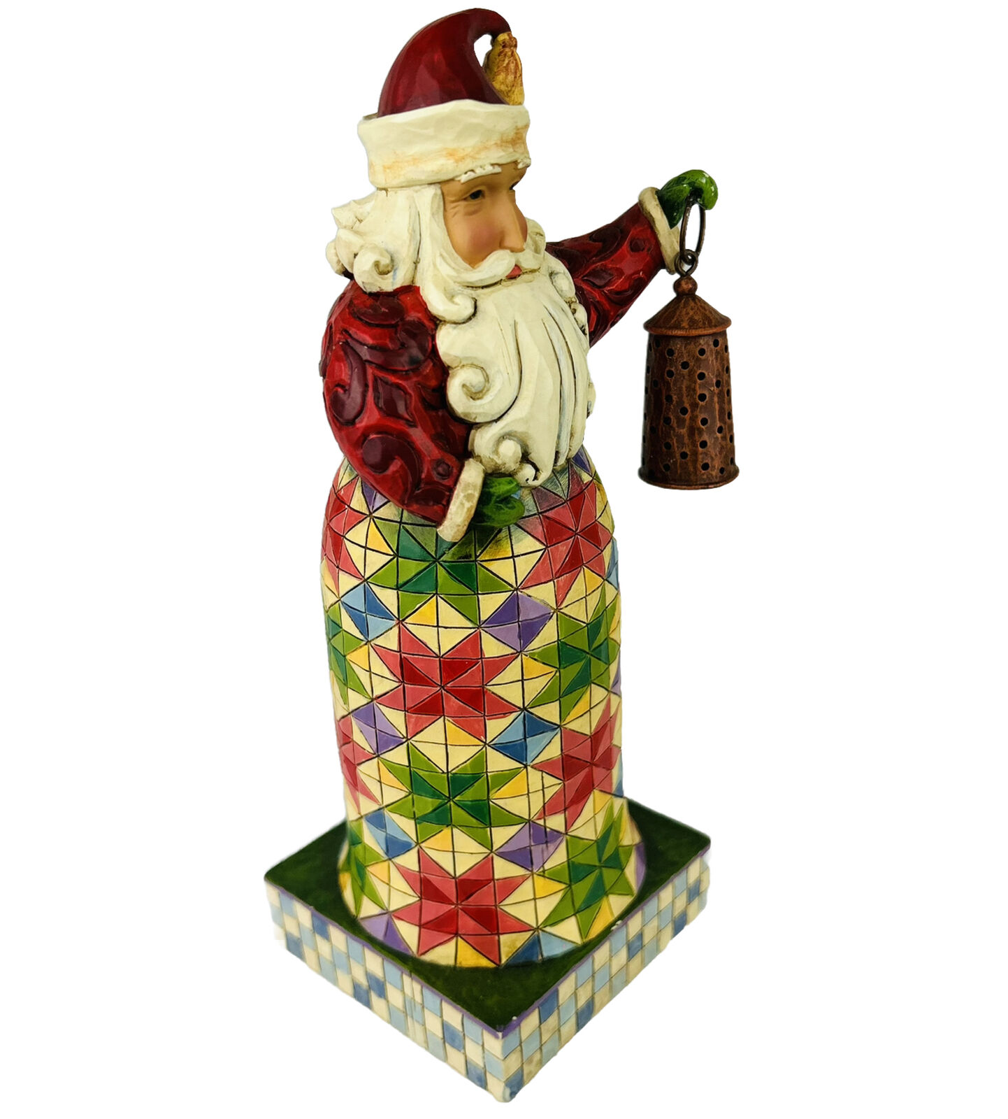 Jim Shore Santa Claus & Lantern Holiday Bright 2008 Figurine 4010846 & BOX