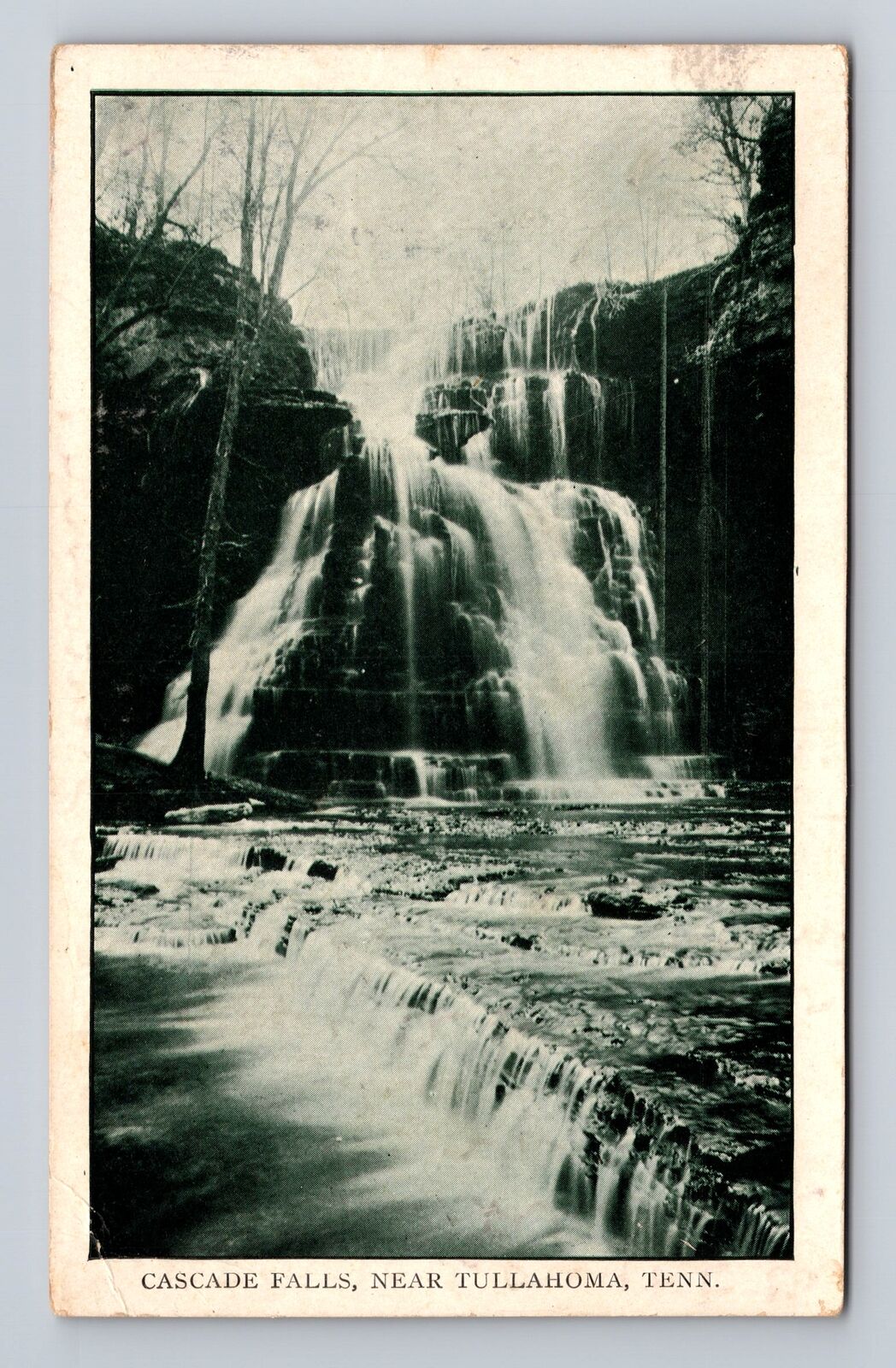 Tullahoma TN-Tennessee, Cascade Falls, Vintage c1913 Postcard