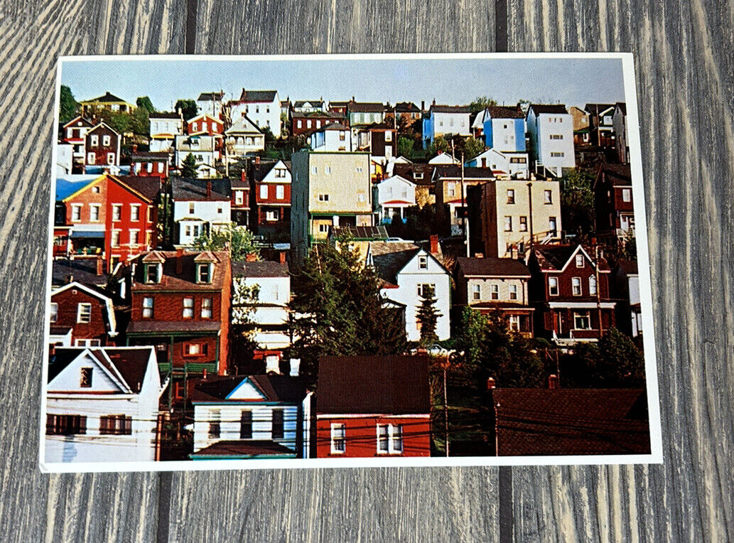 Vintage Little Accents Pittsburgh Neighborhood Postcard Souvenir