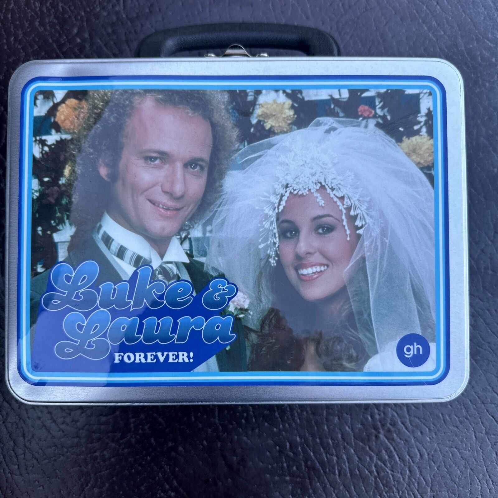 ABC Soap Opera Collector Metal Lunch Box Luke & Laura Forever 1981 Rare Item