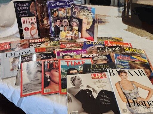 Princess Diane Magazines And Books - Large Lot 