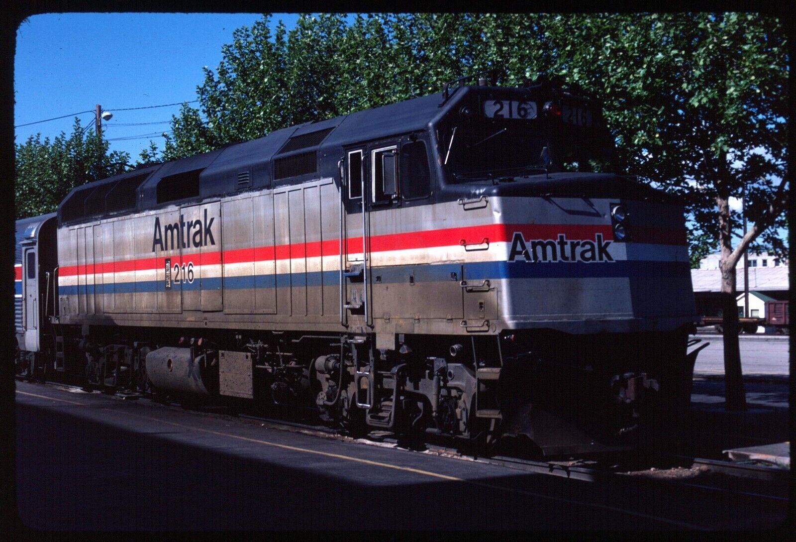 Original Rail Slide - AMTK Amtrak 216 Salt Lake City UT 6-5-1982