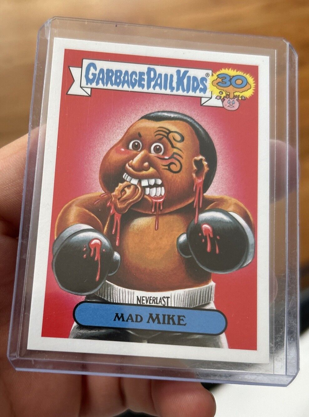 2015 Garbage Pail Kids Mad Mike (Mike Tyson Parody)- GPK 24a Topps Card Qty Rare