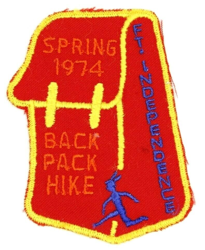 1974 Fort Independence Spring Backpack Hike Patch Boy Scouts BSA Massachusetts