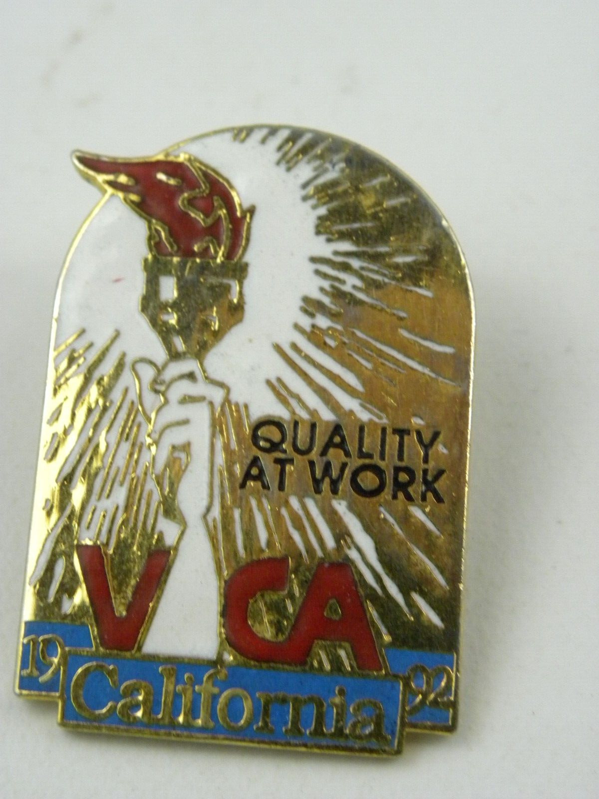 Vintage VICA Lapel Pin California 1992 Valley Industry Commerce Association
