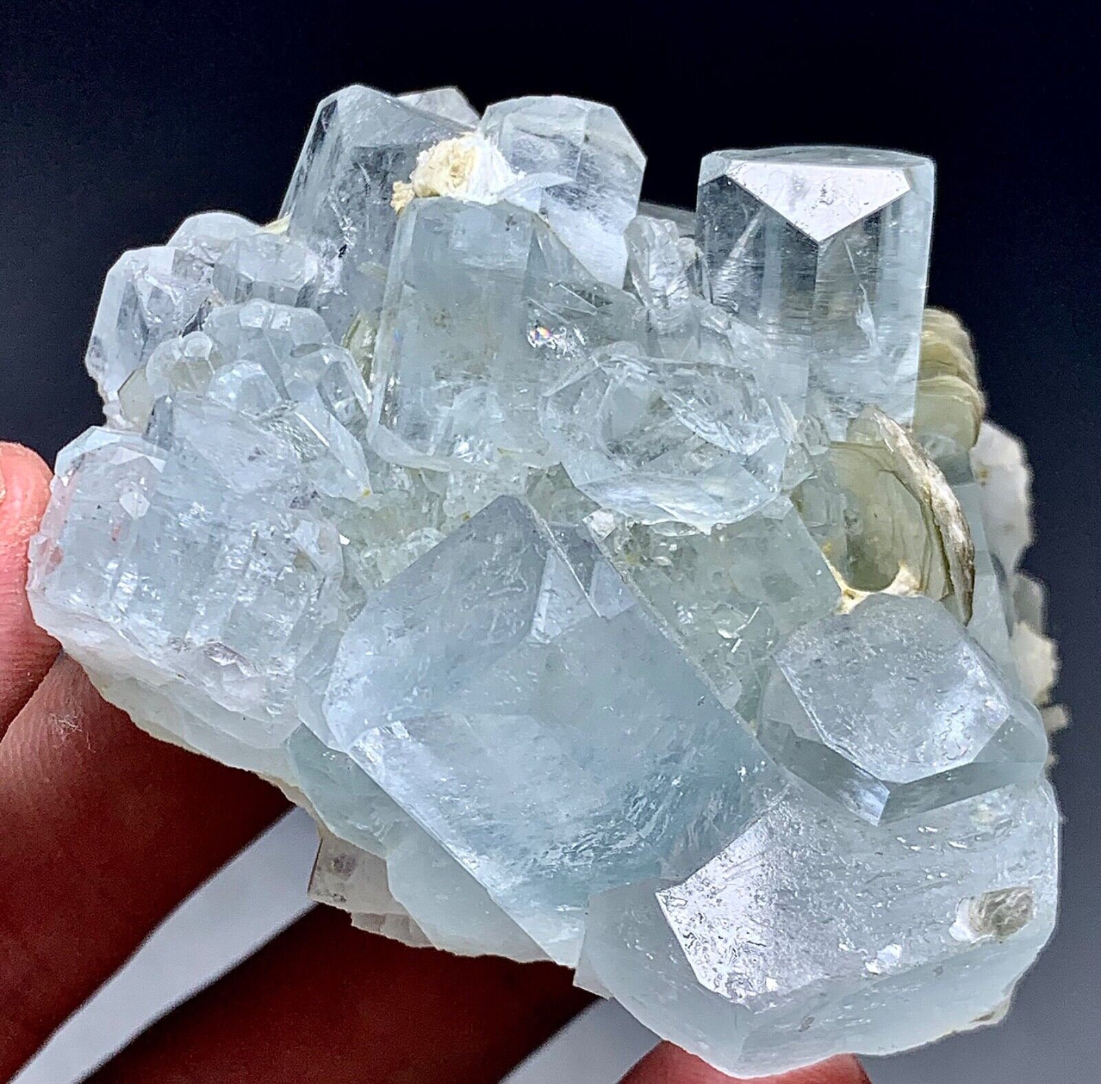 112 Gram Aquamarine Crystal Bunch From Skardu Pakistan