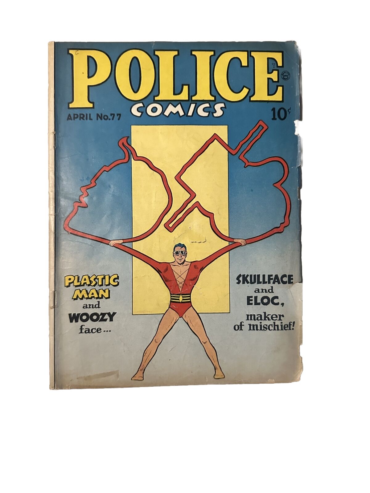Police Comics #77 1948 Golden Age  (G/VG) Plastic Man