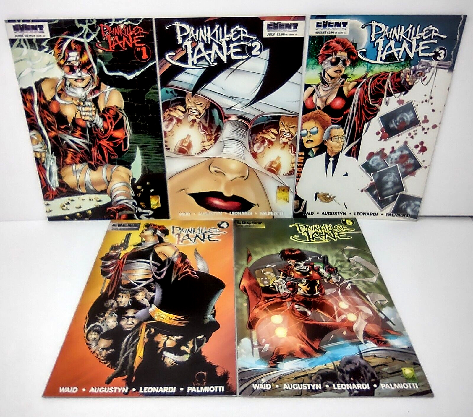 Painkiller Jane Issues 1 2 3 4 5 Event Comics 1997 Lot of 5
