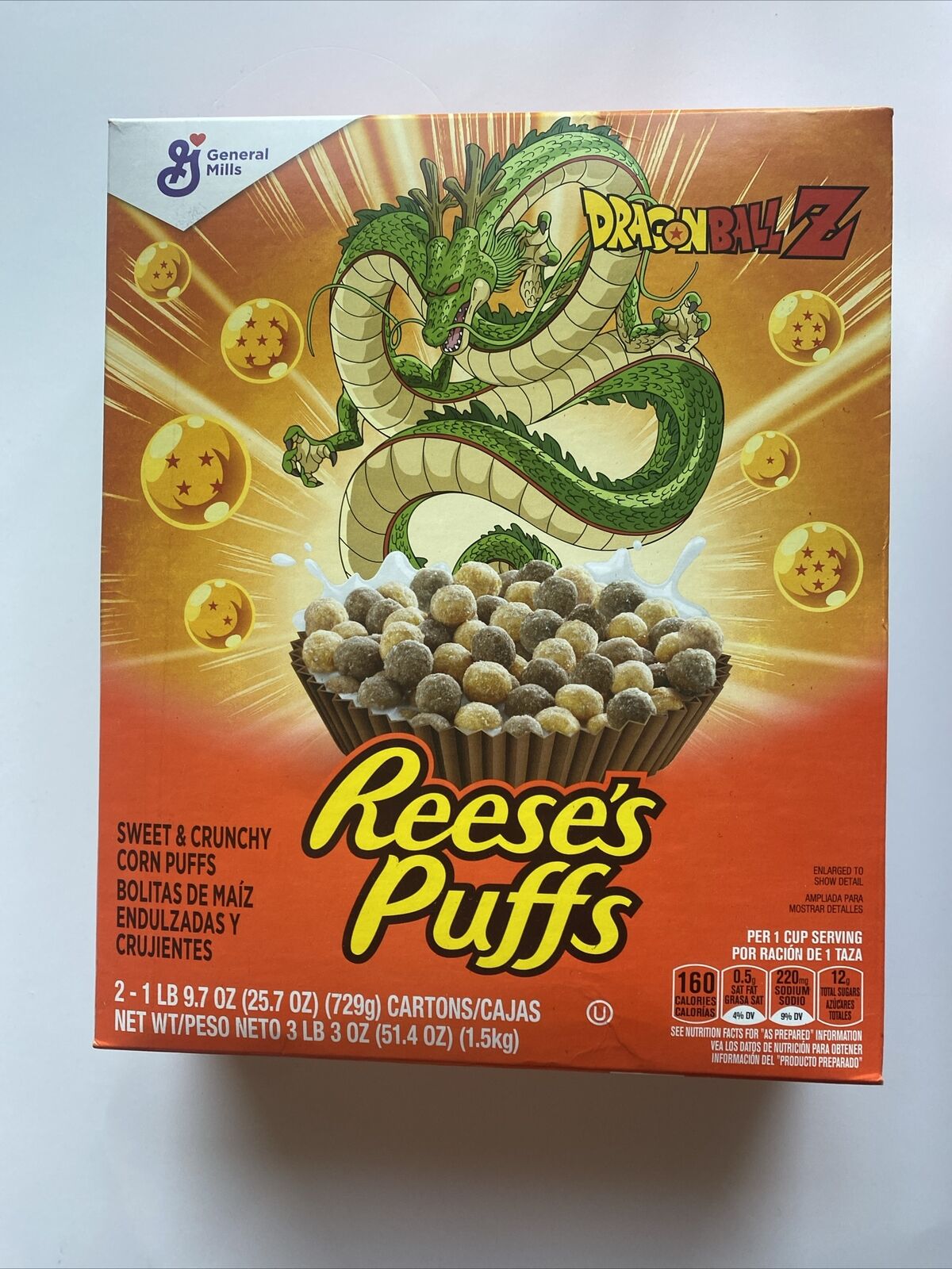 Dragon Ball Z Reese’s Puff Cereal - 2 Pack