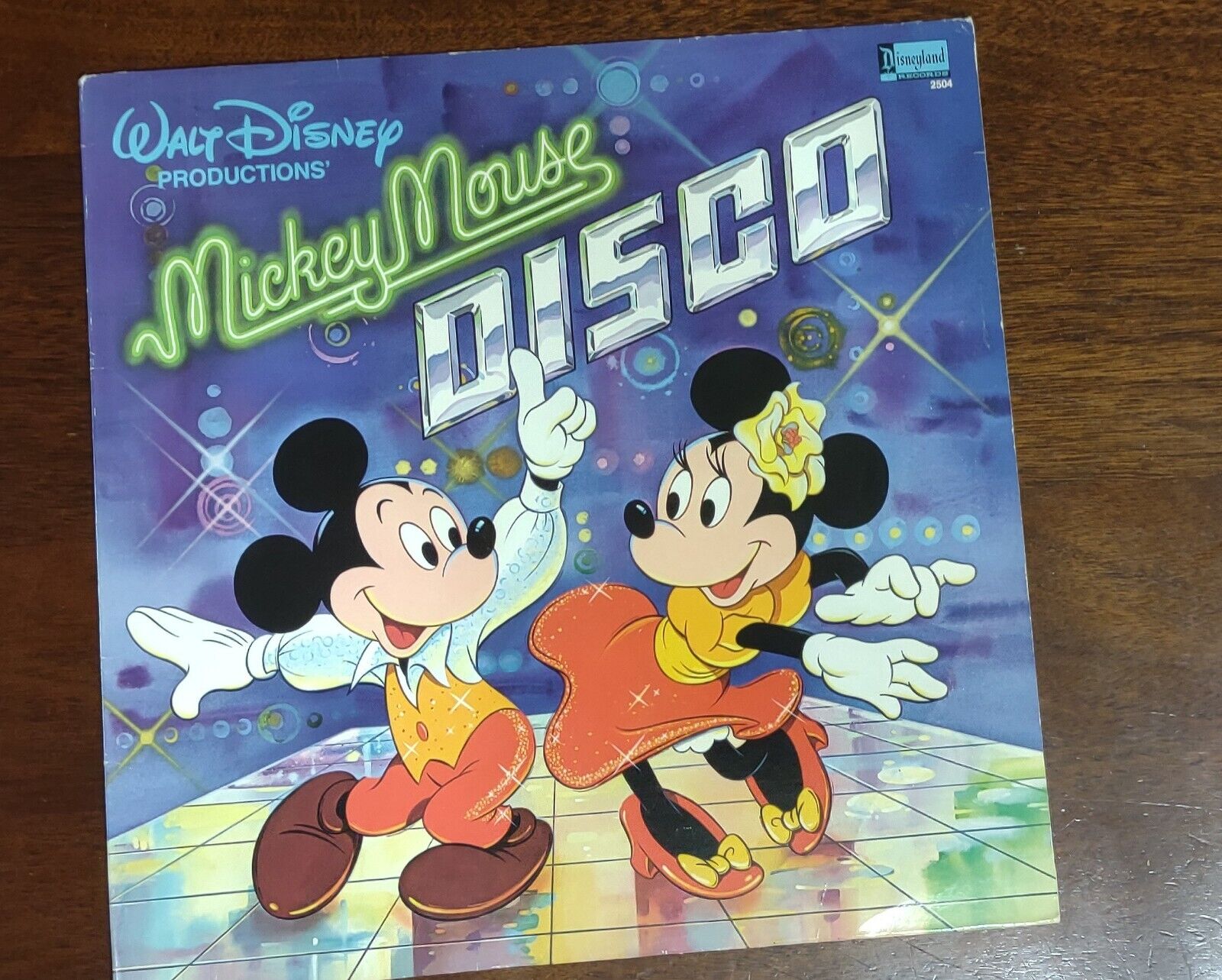 Mickey Mouse DISCO Vinyl Record LP 33 RPM Disneyland Exclusive Disney Rare 