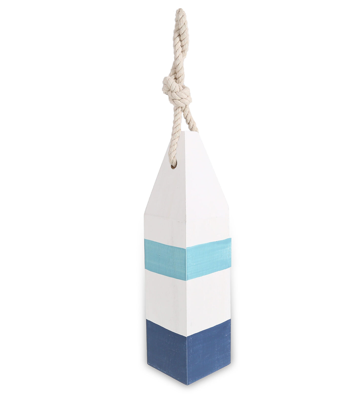 CoTa Global Blue Mist Buoy Nautical Decor with Rope Hanger - 10.5 Inches