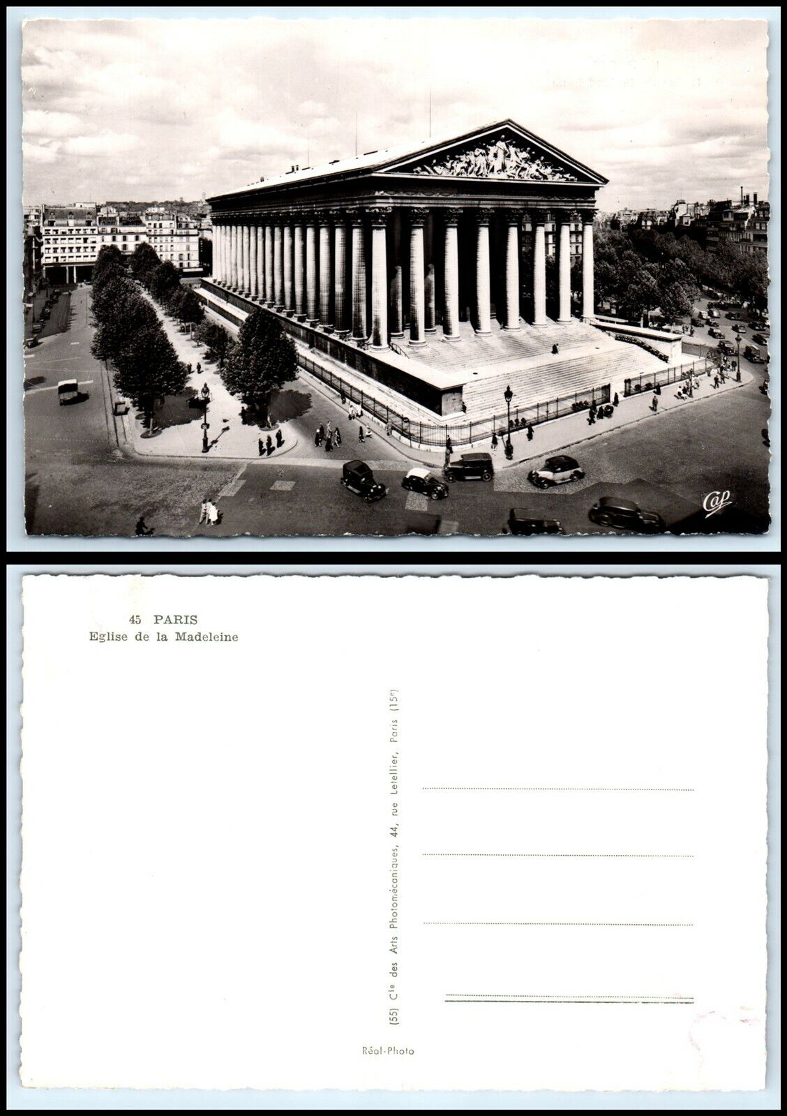 FRANCE RPPC Photo Postcard - Paris, Eglise de la Madeleine GZ8