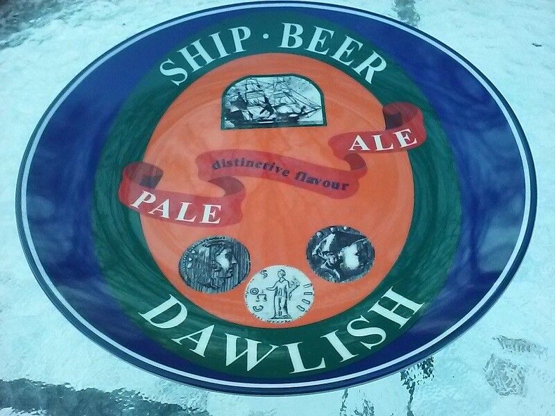 Pale Ale Beer Dawlish England Collectors Plate Nautical Boat Coin Graphics