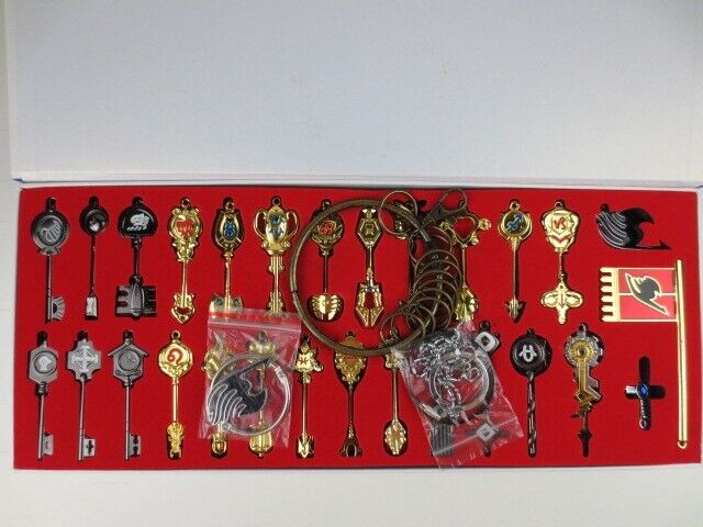Fairy Tail Lucy Set of 30Pcs Set Keys Necklace Keychains Pendants Anime