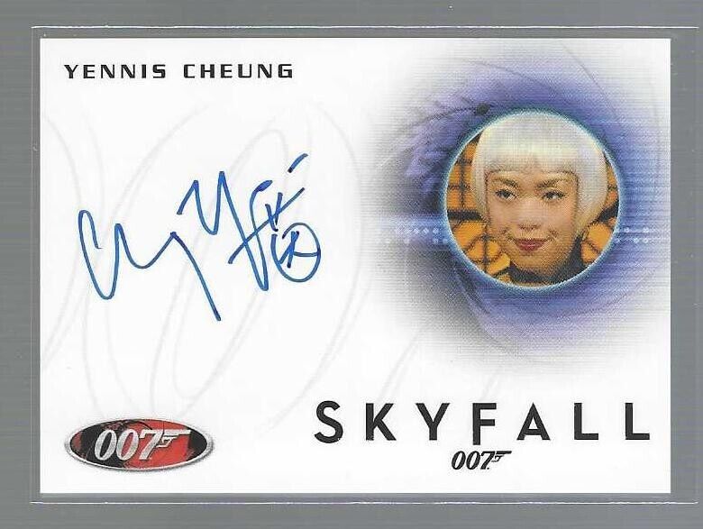 James Bond Autograph A247 YENNIS CHEUNG as Casino Cashier Rittenhouse B