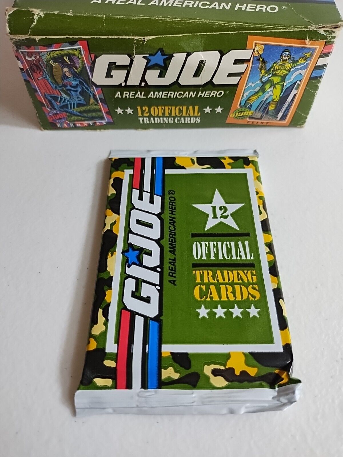 Vintage 1991 Hasbro GI Joe 12 Official Trading Cards 1 New Impel Unopened Pack 