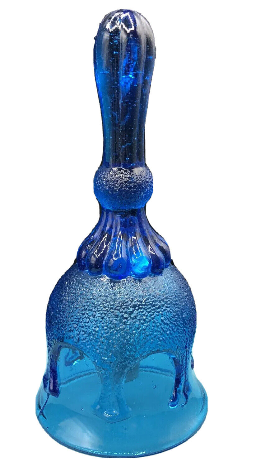 Unique Vintage Glass Blue Bell - Vintage & collectibles