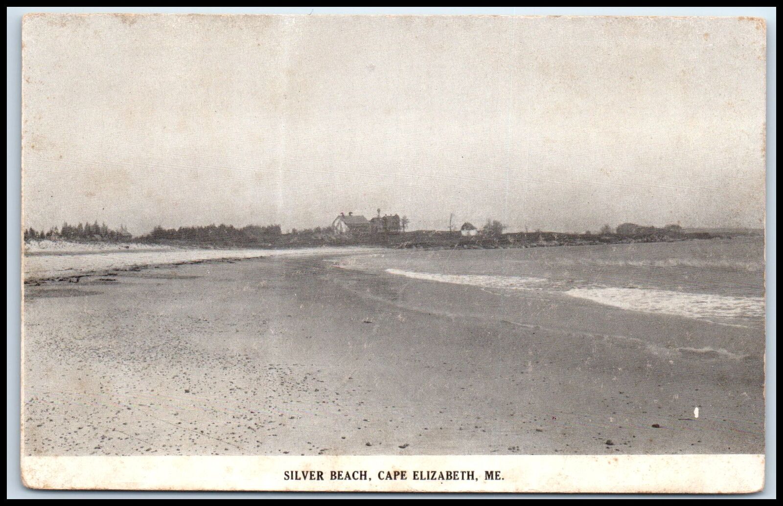 Postcard Silver Beach, Cape Elizabeth, Me.  ME K62