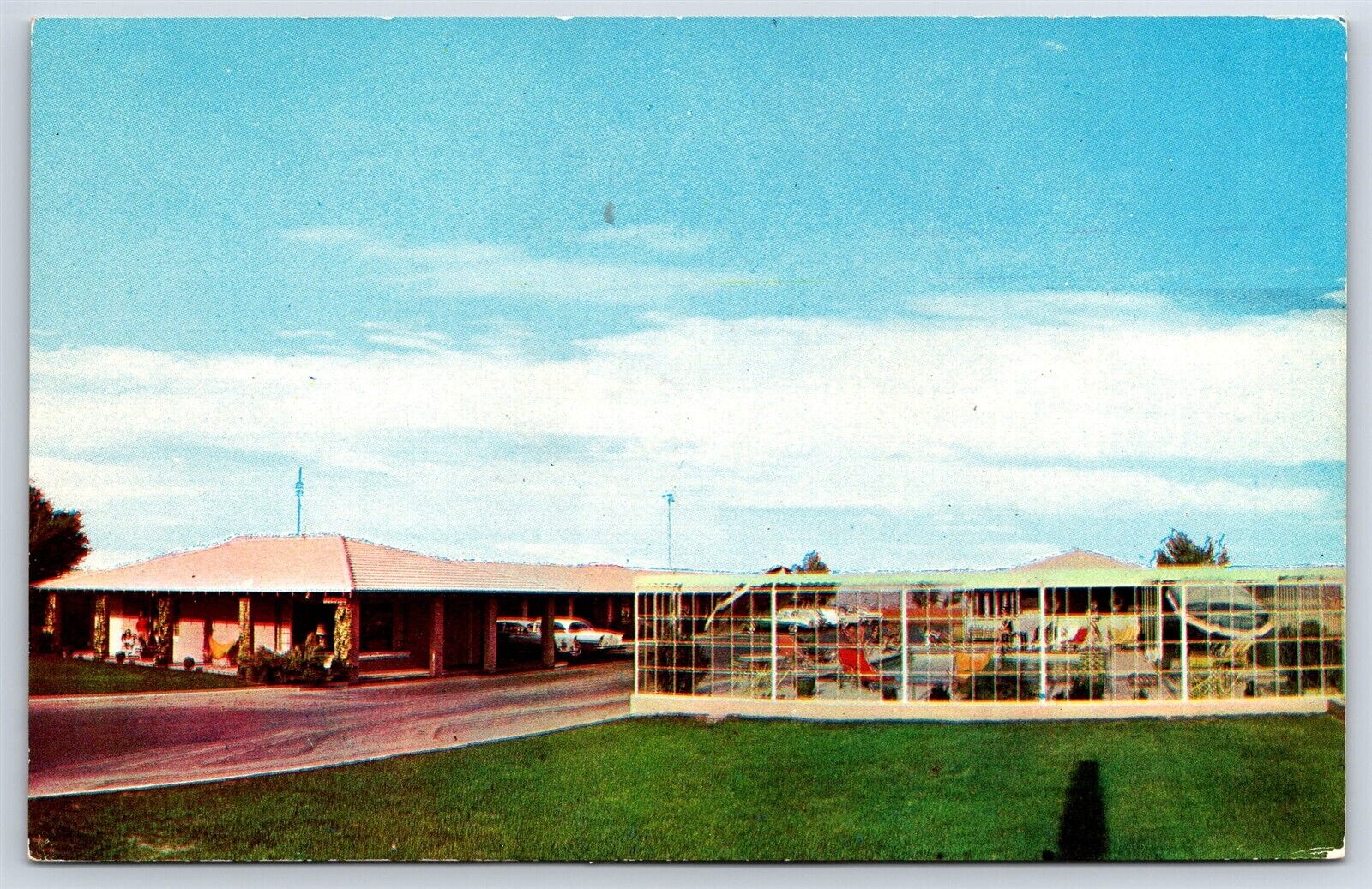 Postcard NV Las Vegas Nevada Motel Monie Marie c1950s Now Showcase Mall H36