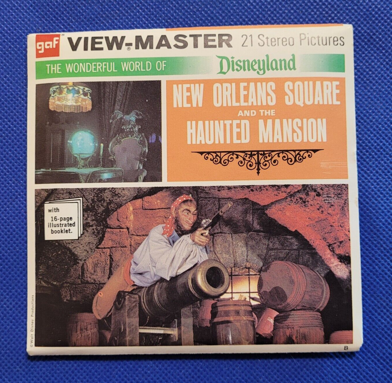 Gaf A180 Disneyland New Orleans Square Haunted Mansion view-master Reels Packet