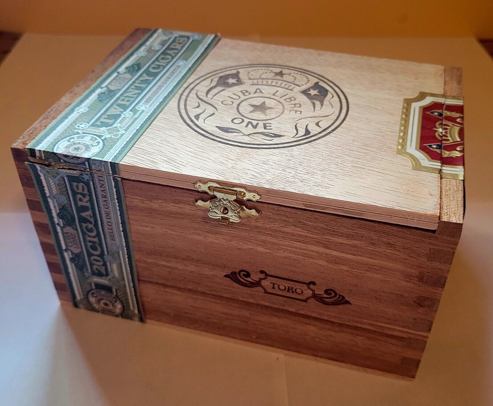 Cuba Libre One Toro Empty Wooden Cigar Box 5\