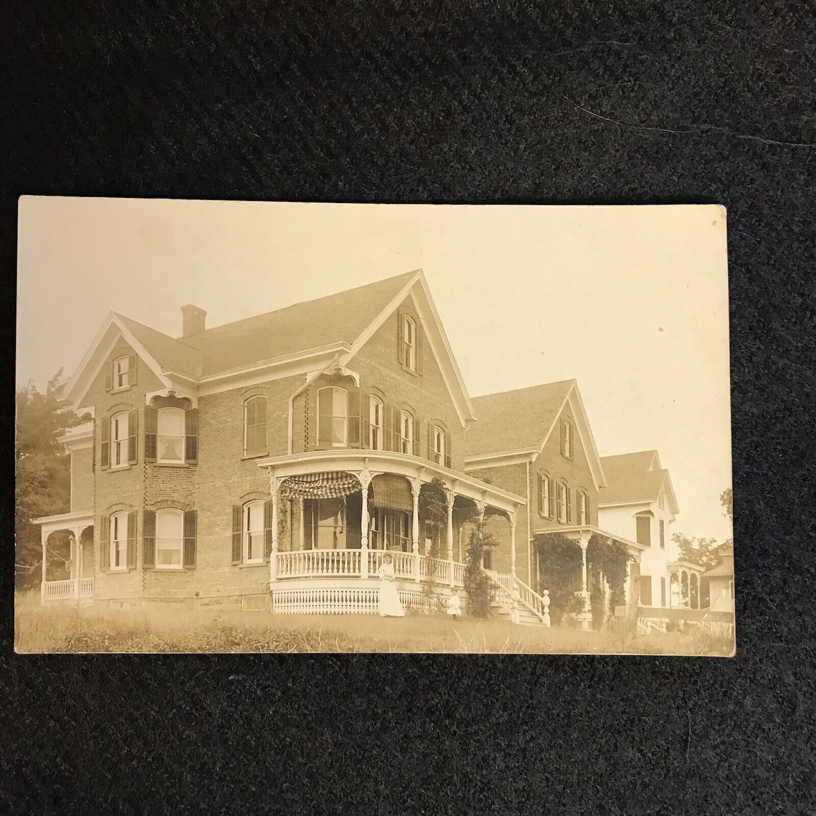 RPPC Real Photo Postcard 1907-1910 Ethereal Ghostly Woman Victorian Home Sepia