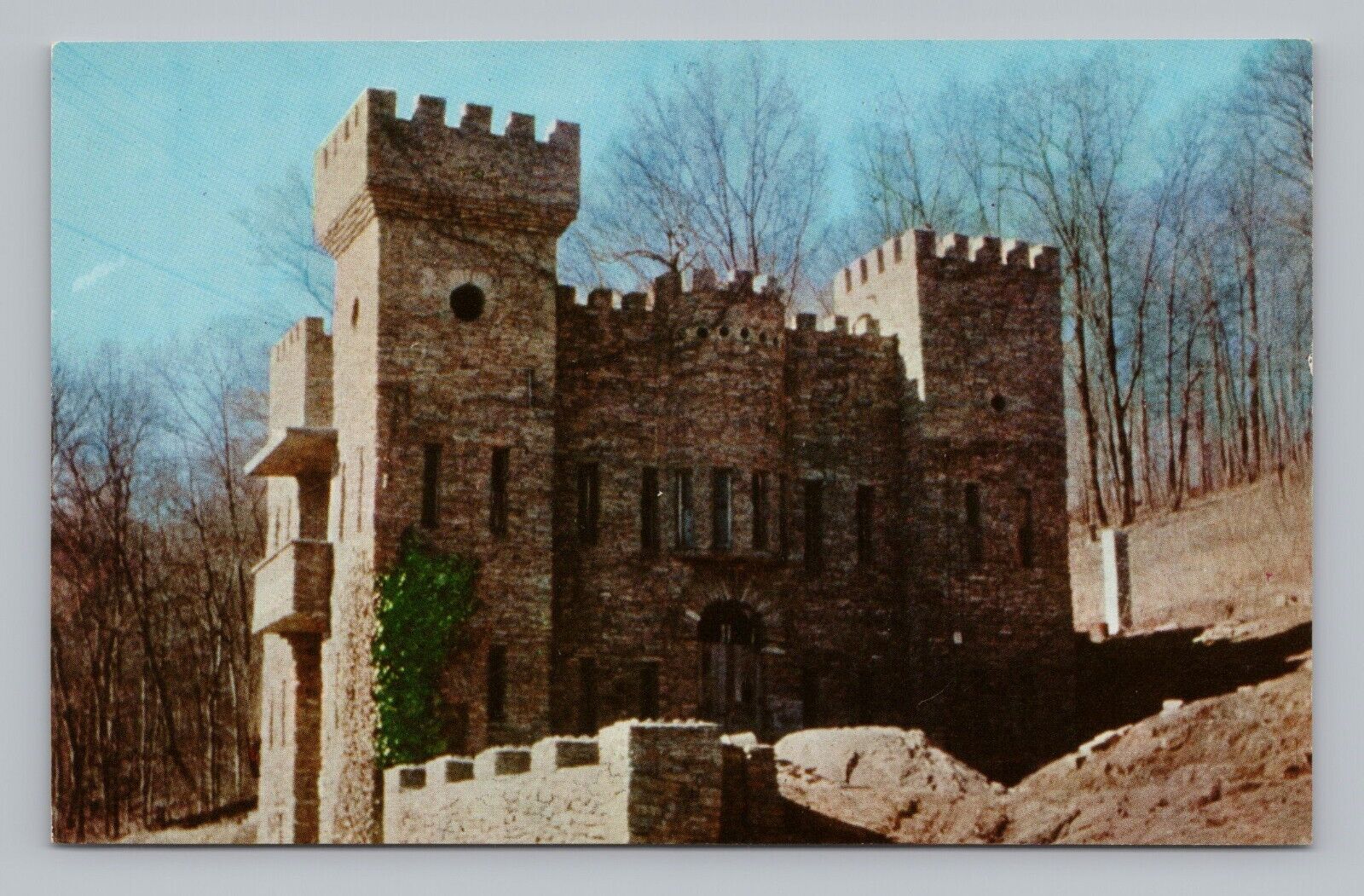 Postcard Chateau Laroche Rock Castle Loveland Ohio Poem In Stone