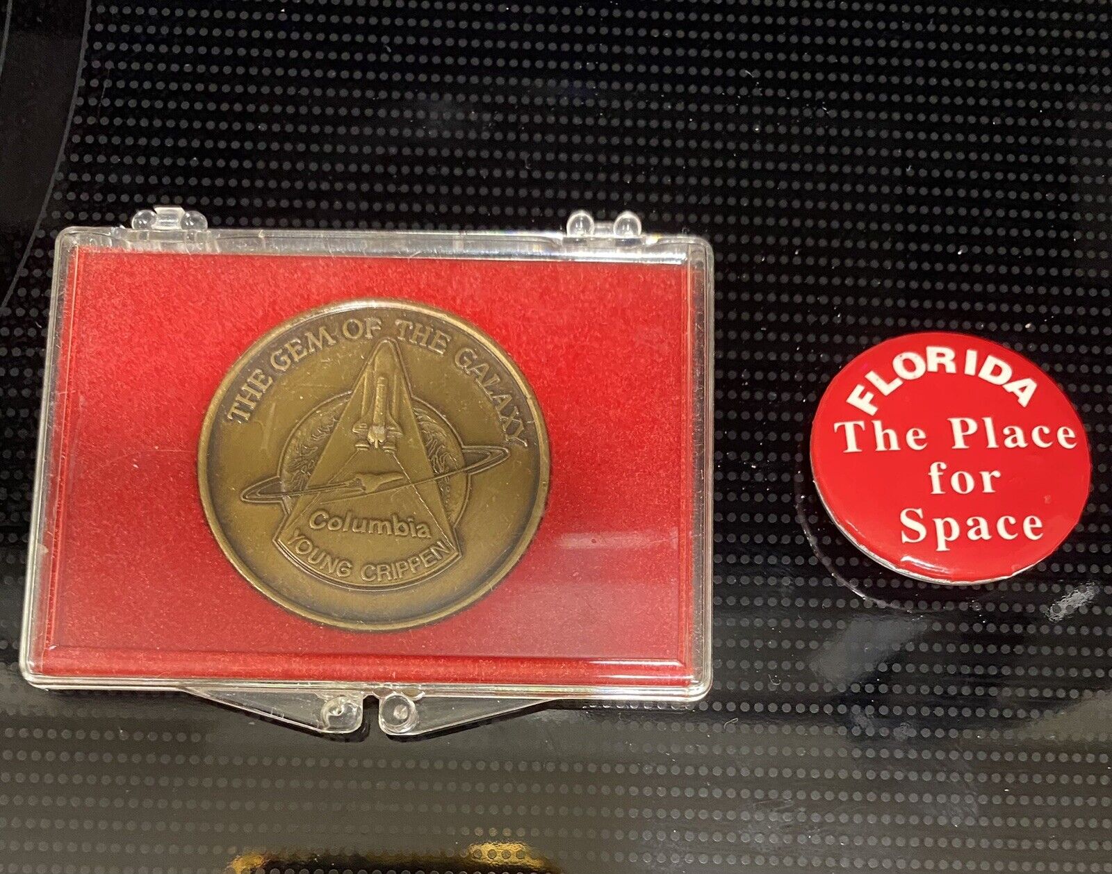 Vintage Columbia/ The Gem Of The Galaxy Coin & The Place For Space Pin