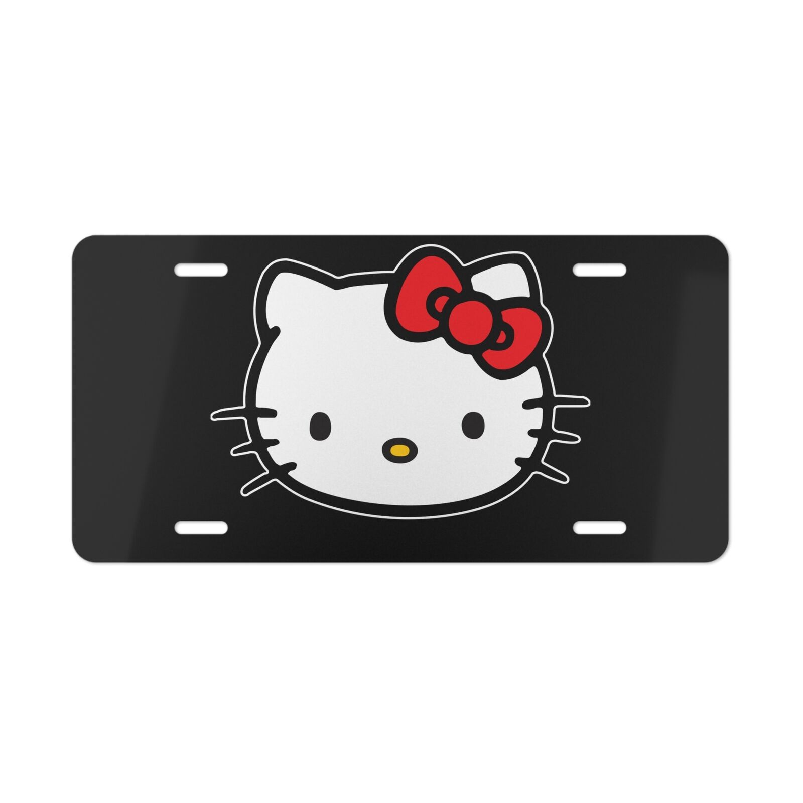 Hello Kitty - Custom Design Vanity Plate - 100% Aluminum Pre-drilled Holes