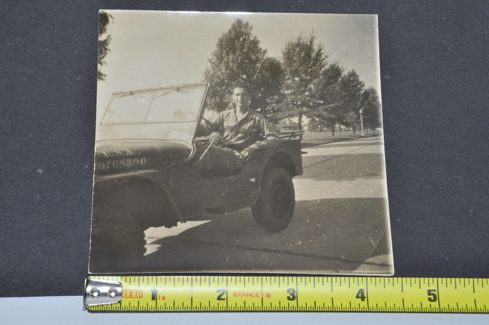 15th Infantry 3rd Division U.S. Army Soldier in Jeep 1949 (4.5\