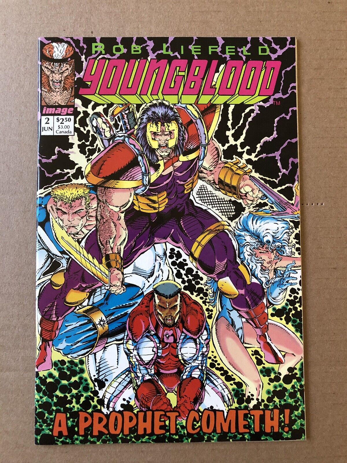 Youngblood #2 (1992) Pink Logo 1st Appearance Prophet and Shadowhawk - NM