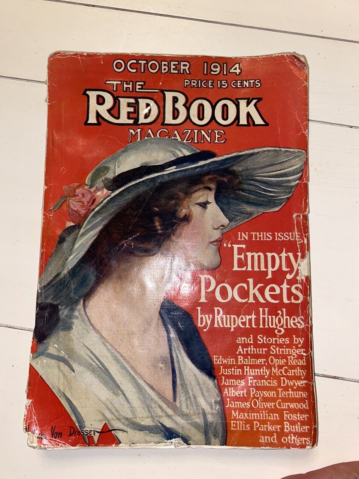 The Red Book Magazine October 1914 “Empty Pockets” Ephemera WW1 Era Great read