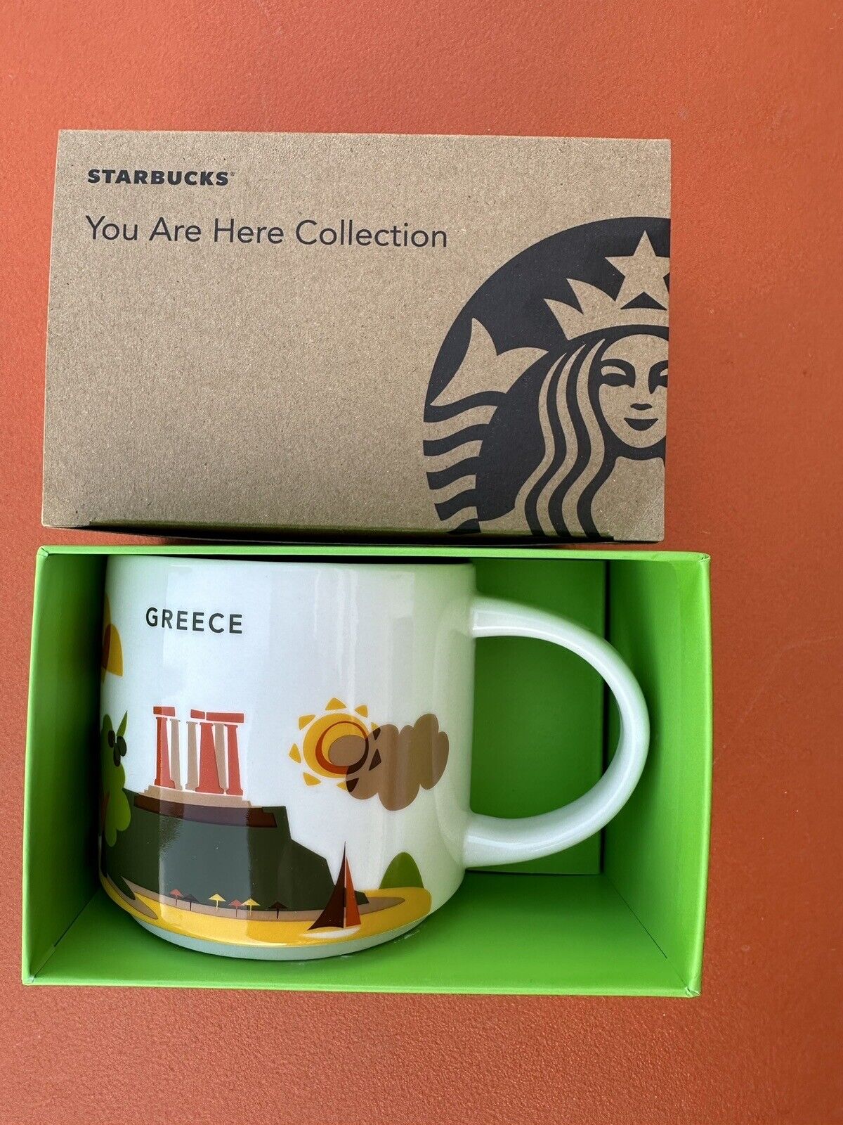 Starbucks 14 oz Greece Europe Special ceramic coffee mug