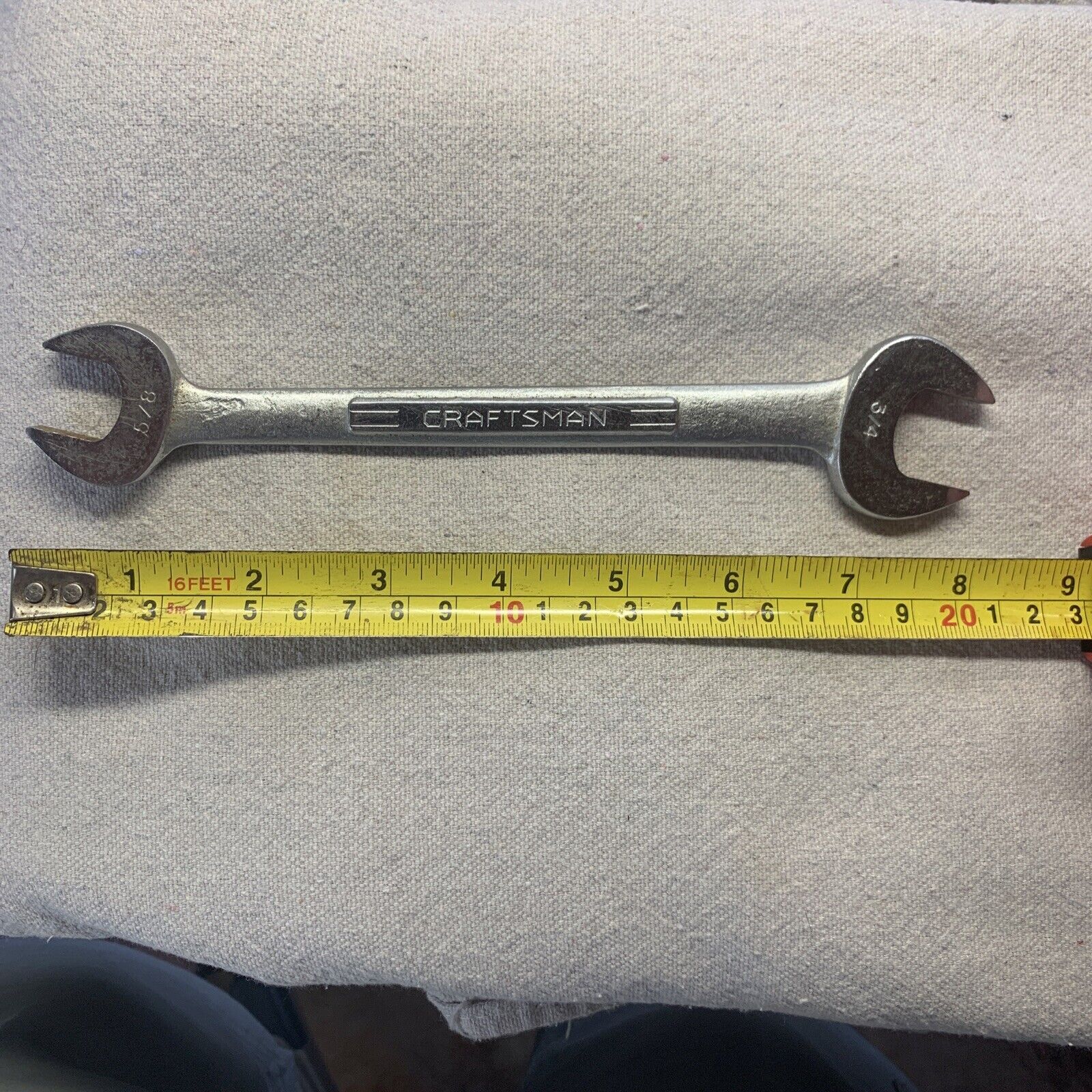 Vintage Craftsman Open End Wrench 5/8 x 3/4 Circa 1960’s =V= (e)