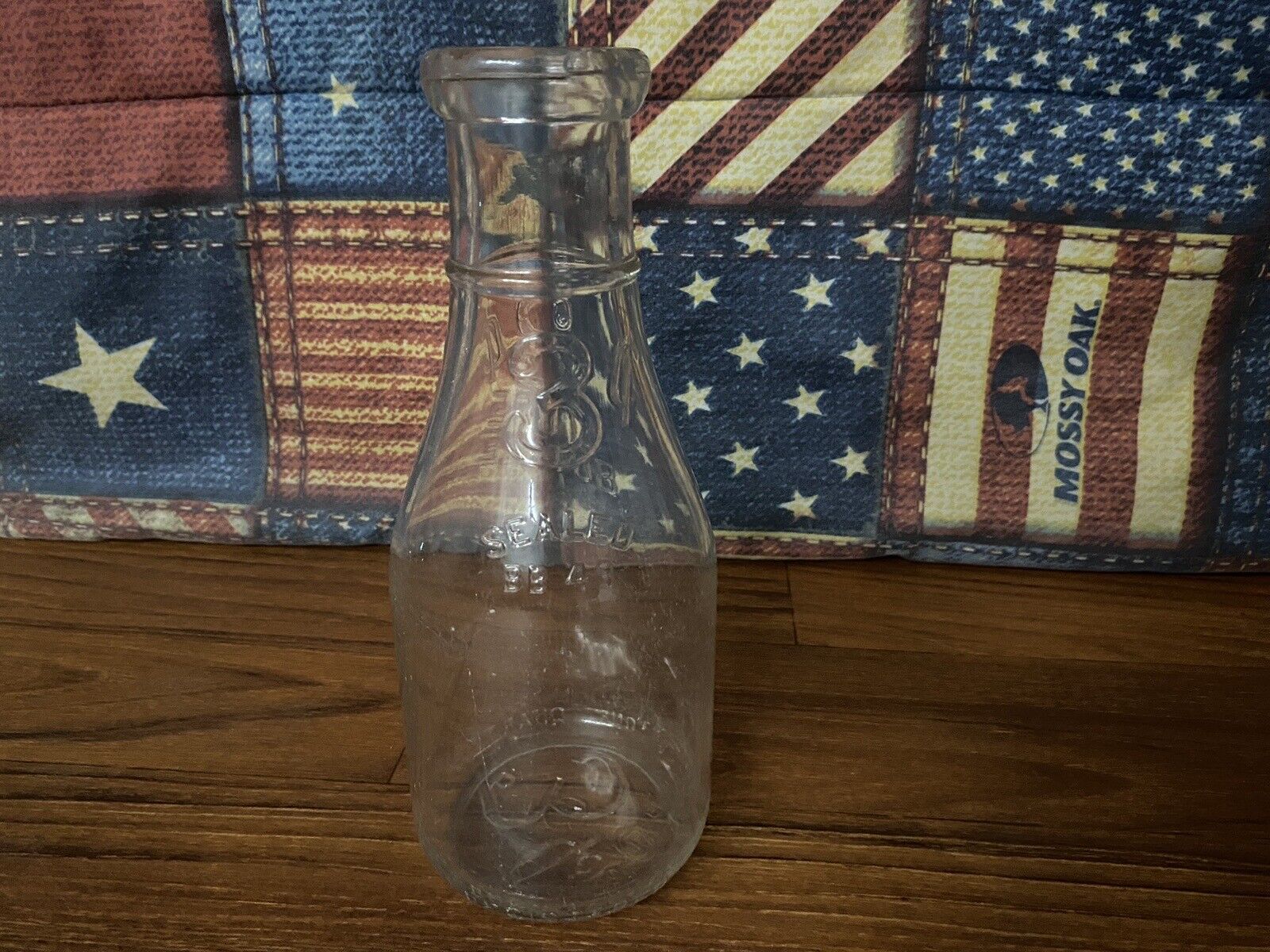 1940s 3 Cent Store Milk Bottle Glass 