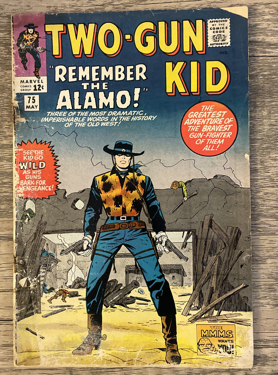Two Gun Kid 75, Marvel Comics 1965, Silver Age, Jack Kirby, reader copy.    V01