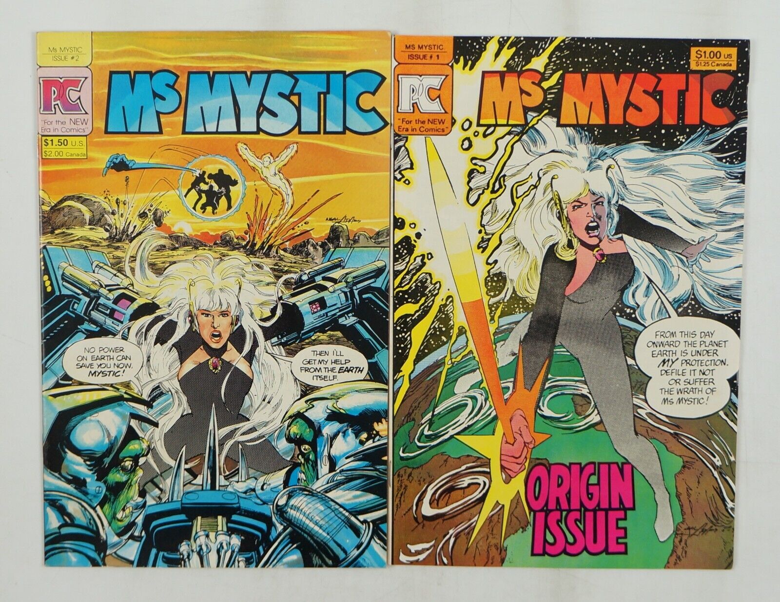 Ms. Mystic #1-2 VF/NM complete series - Neal Adams - Pacific Comics 1982 set lot