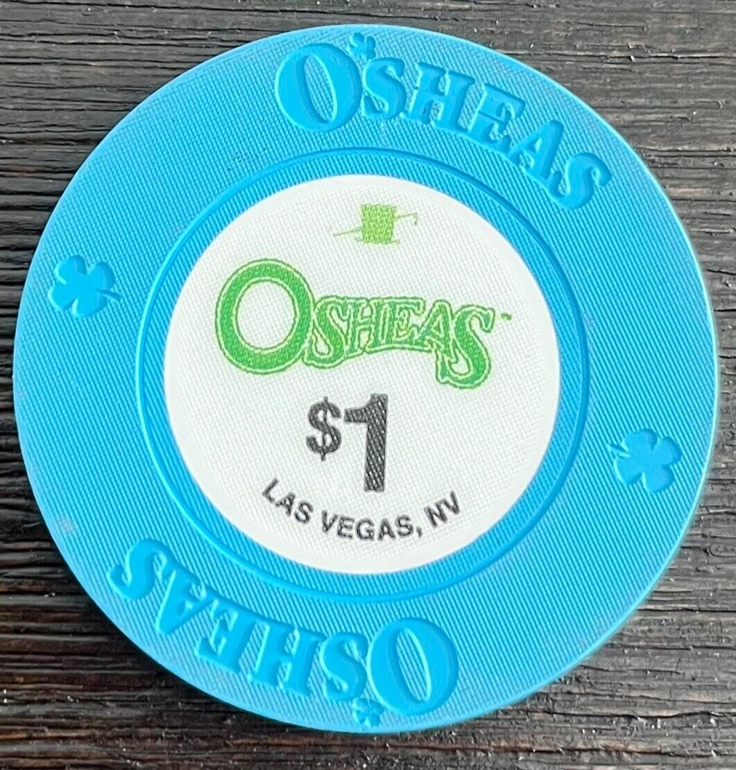Osheas Casino The Strip Las Vegas NV Obsolete $1 Casino Chip