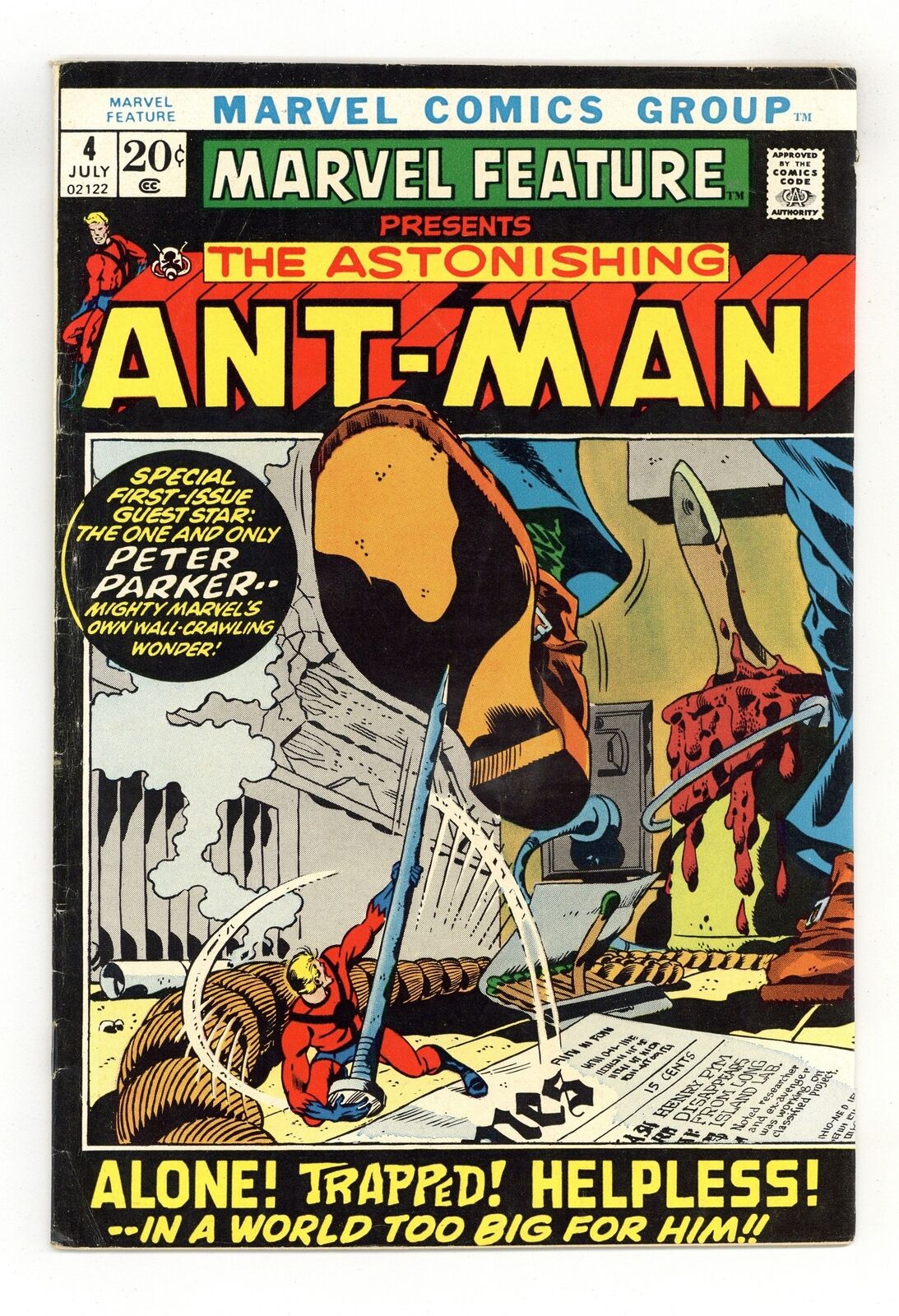 Marvel Feature #4 VG+ 4.5 1972 1st app. Ant-Man since 1960s
