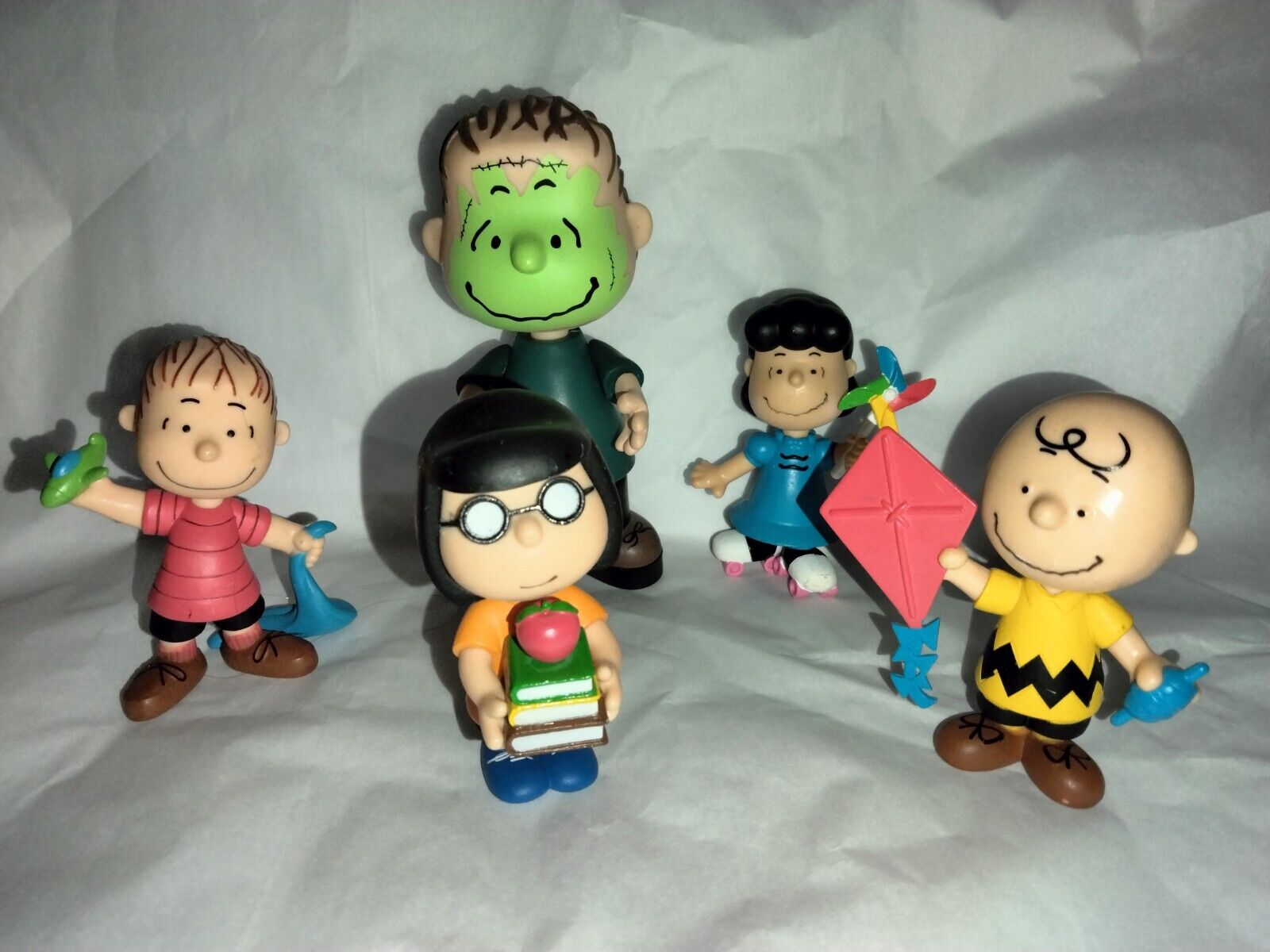Peanuts Collector\'s Figure Lot Just Play And Halloween Frankenstein