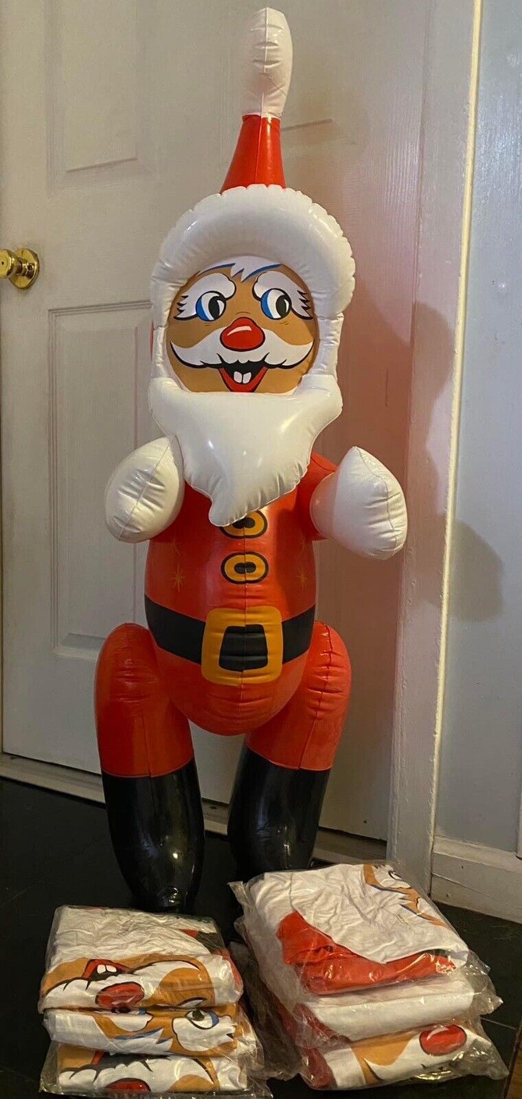 44 Inch Inflatable Santa Claus New in Bag Vintage