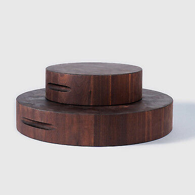 Round, Walnut, End-Grain Cutting Board, 16 in. x 3 in. Jerry Lalancette